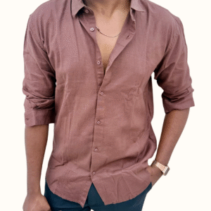 Irish Linen Shirt – Cocoa brown