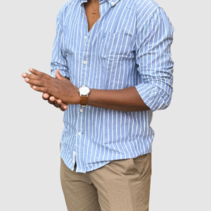 Vertical Stripe - Powder Blue