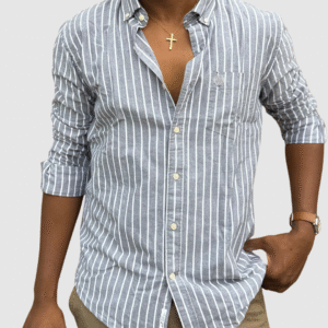 Vertical Stripe - Charcoal Grey