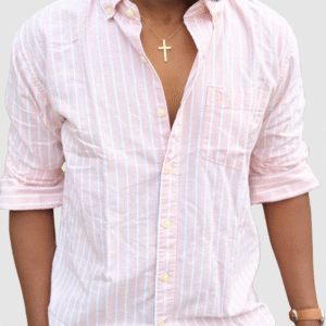 Vertical Stripe - Peach Orange