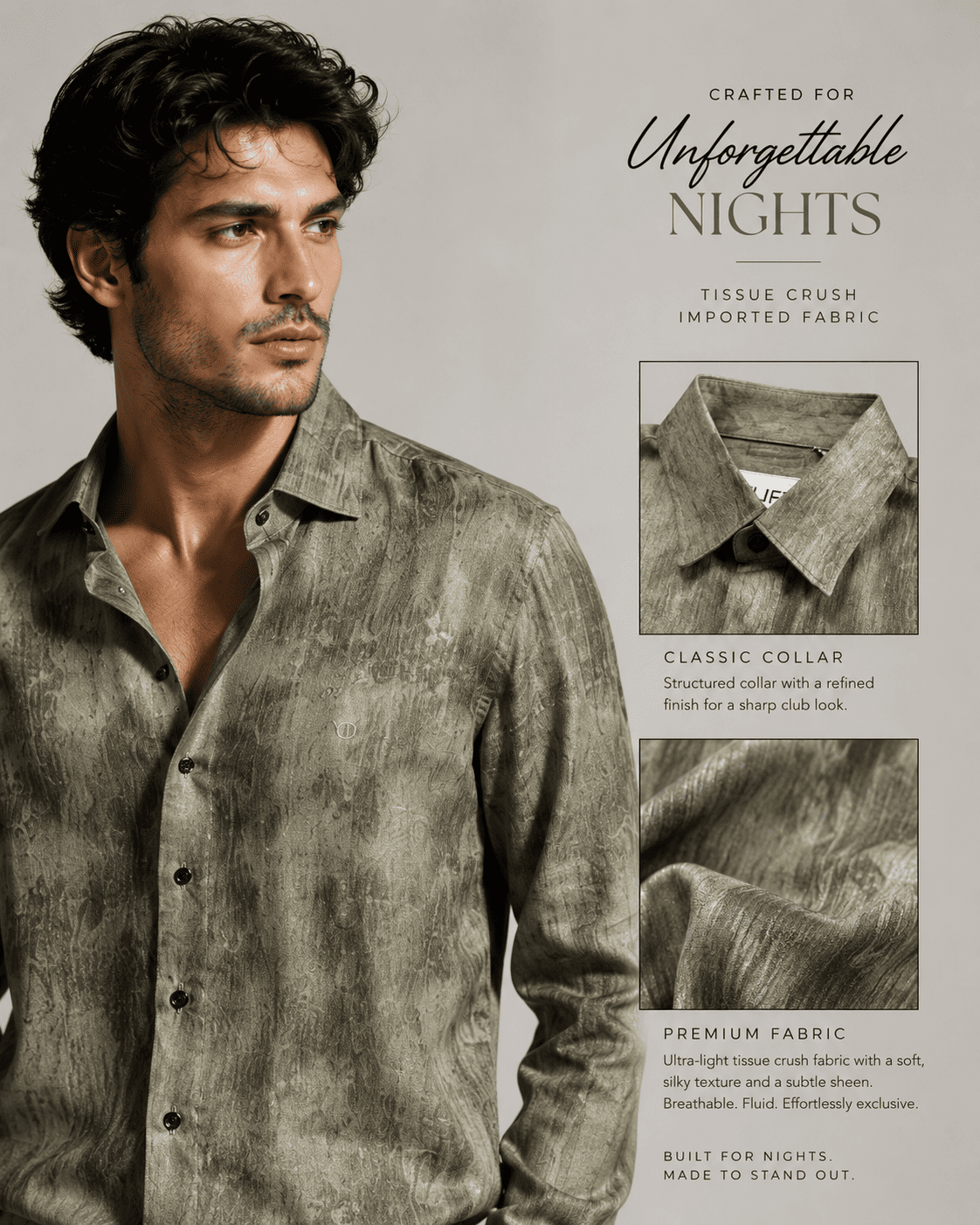 Club Wear Tissue Crush Shirt - Image 2