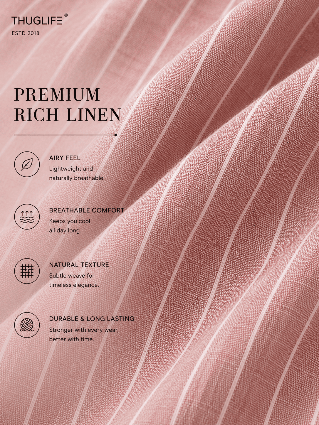 Linen Pinstripe Shirt - Image 2